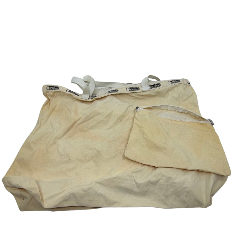 LeSportsac Classic Beige Nylon Tote Bag